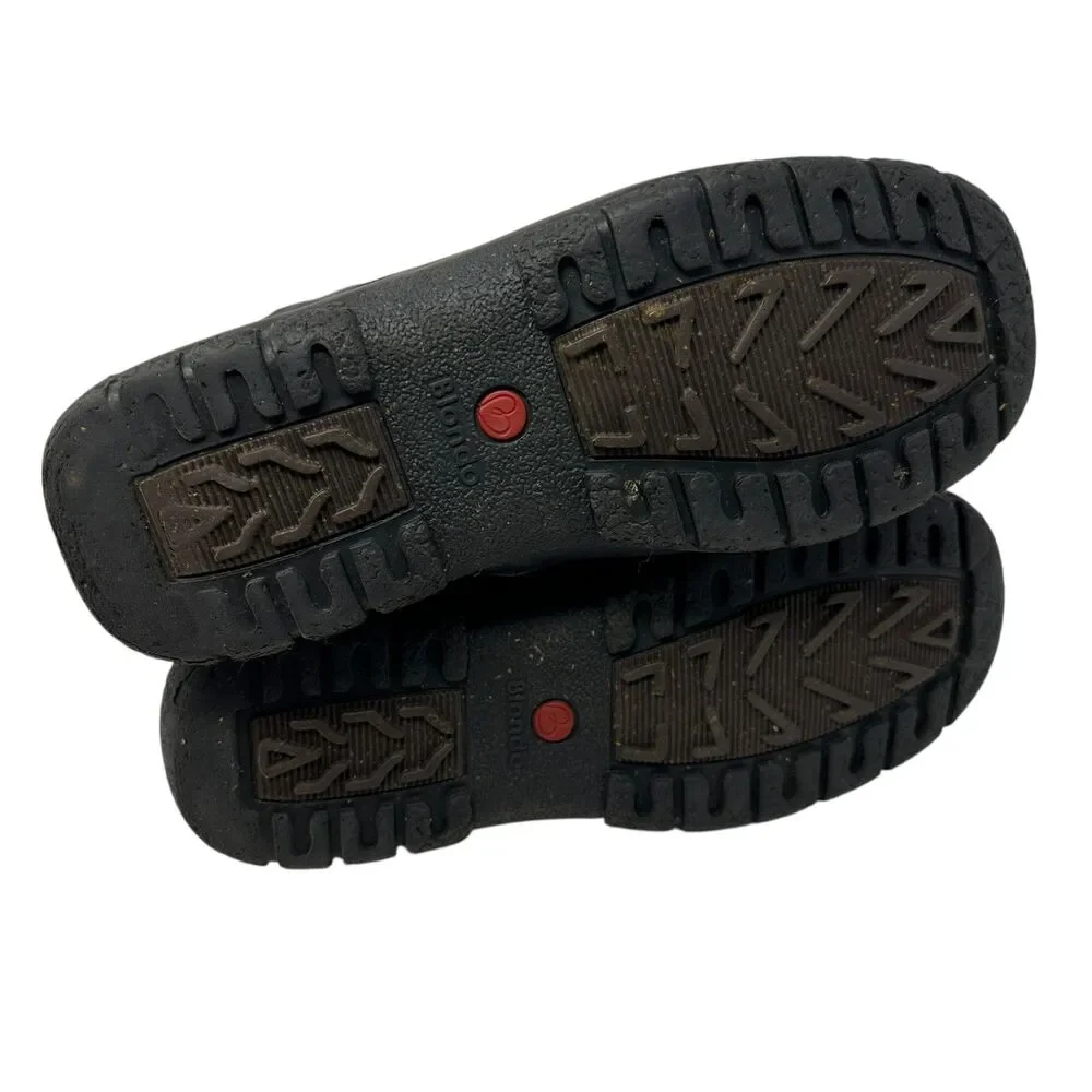 Blondo Black Leather Wool Lined Knee‎ High Side Zip Boots Size 8